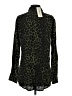 Alexander Jordan 100% Rayon Animal Print Green Long Sleeve Blouse Size S - photo 2