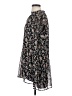 Ann Taylor LOFT 100% Polyester Floral Black Casual Dress Size S (petite) - photo 5