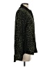 Alexander Jordan 100% Rayon Animal Print Green Long Sleeve Blouse Size S - photo 4