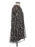 Ann Taylor LOFT 100% Polyester Floral Black Casual Dress Size S (petite) - photo 4