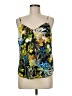 J.Crew 100% Polyester Green Yellow Sleeveless Blouse Size 8 - photo 1