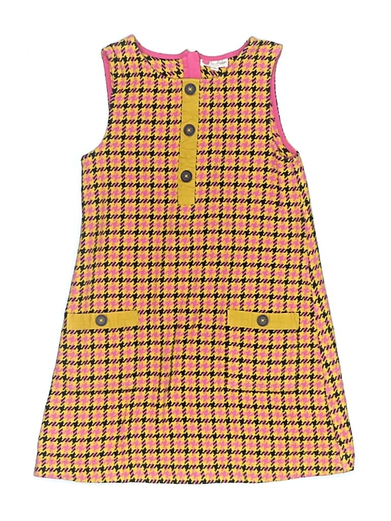 Pre-owned Mini Boden Kids' Dress In Yellow