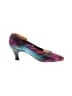 Stuart Weitzman for Neiman Marcus Color Block Purple Heels Size 8 - photo 1