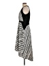 Cynthia Steffe 100% Polyester Print Silver Ivory Casual Dress Size 12 - photo 5