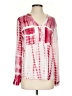 Rain 100% Rayon Pink Long Sleeve Blouse Size S - photo 1