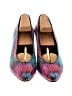 Stuart Weitzman for Neiman Marcus Color Block Purple Heels Size 8 - photo 2