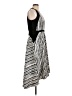 Cynthia Steffe 100% Polyester Print Silver Ivory Casual Dress Size 12 - photo 4