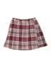Beautees Plaid Burgundy Skirt Size 7 - 8 - photo 2