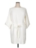 River Island 100% Polyester Ivory Casual Dress Size 16 - photo 1