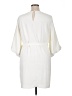 River Island 100% Polyester Ivory Casual Dress Size 16 - photo 2