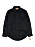 Tallia Solid Black Long Sleeve Button-Down Shirt Size 12 - photo 1