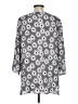 Pure Amici 100% Rayon Gray 3/4 Sleeve Blouse Size L - photo 2