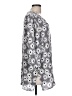 Pure Amici 100% Rayon Gray 3/4 Sleeve Blouse Size L - photo 4