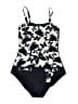 Selection b.p.c. Bonprix Collection Graphic Black One Piece Swimsuit Size 6 - photo 1