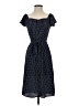 Monteau 100% Polyester Polka Dots Blue Casual Dress Size S - photo 1