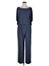 Tiana B. Solid Blue Jumpsuit Size 1X - photo 1