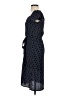 Monteau 100% Polyester Polka Dots Blue Casual Dress Size S - photo 5