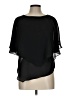Draper's & Damon's 100% Polyester Black Short Sleeve Blouse Size 10 - photo 1