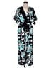 Diane von Furstenberg Graphic Teal Jumpsuit Size 14 - photo 1