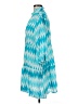 Assorted Brands Chevron-herringbone Teal Blue Casual Dress Size M - photo 5