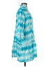 Assorted Brands Chevron-herringbone Teal Blue Casual Dress Size M - photo 4