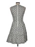 CeCe Chevron-herringbone Silver Cocktail Dress Size 8 - photo 2