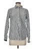 Tommy Hilfiger 100% Cotton Stripes Silver White Long Sleeve Button-Down Shirt Size M - photo 1