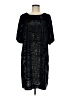 Gibson Latimer 100% Polyester Metallic Black Cocktail Dress Size M - photo 1