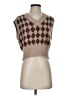 Sincerely Jules Argyle Brown Sweater Vest Size XS - photo 1