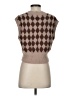Sincerely Jules Argyle Brown Sweater Vest Size XS - photo 2