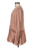 ALLSAINTS 100% Silk Tan Long Sleeve Silk Top Size M - photo 5