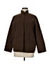 Eileen Fisher Solid Brown Wool Coat Size M - photo 1