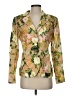 Cara Cara 100% Linen Floral Gold Blazer Size 2 - photo 1