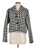 Lafayette 148 New York Houndstooth Black Jacket Size M - photo 1