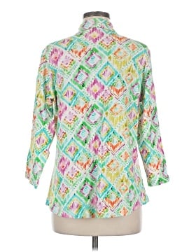 Parsley & Sage 3/4 Sleeve Button-Down Shirt (view 2)