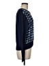 Diane von Furstenberg Houndstooth Blue Pullover Sweater Size M - photo 4