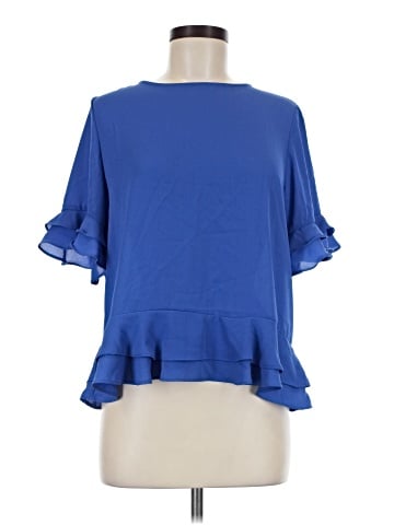 Emma & Olivia Short Sleeve Blouse (view 1)