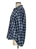 Grayson 100% Cotton Plaid Blue 3/4 Sleeve Button-Down Shirt Size Sm (2) - photo 5