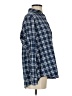 Grayson 100% Cotton Plaid Blue 3/4 Sleeve Button-Down Shirt Size Sm (2) - photo 4