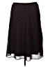 Assorted Brands 100% Polyester Polka Dots Black Casual Skirt Size 14 Petite - photo 1