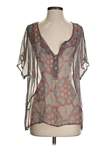 Ella Moss Short Sleeve Silk Top (view 1)