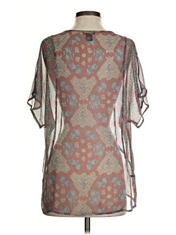 Ella Moss Short Sleeve Silk Top (view 2)
