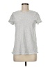 Athleta 100% Cotton Solid Silver Short Sleeve T-Shirt Size M - photo 1