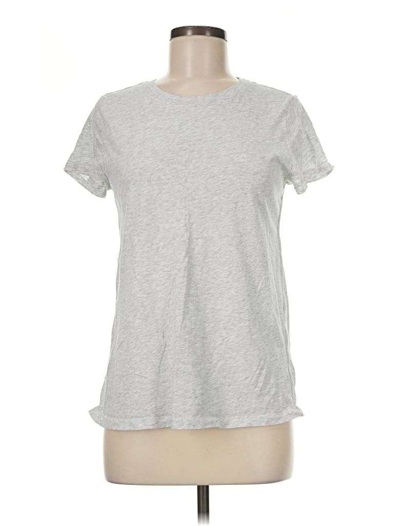 Pre-owned Athleta Short Sleeve T-shirt In Silver