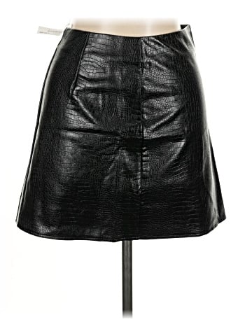 French Kiss Faux Leather Skirt (view 1)