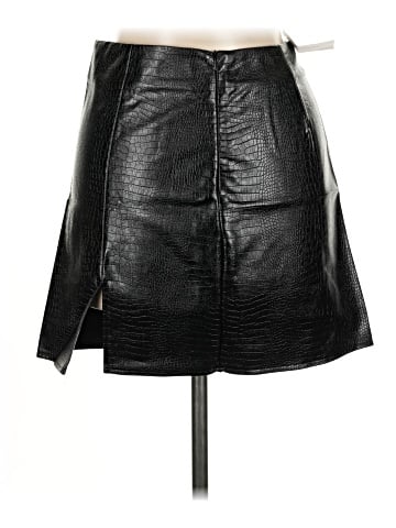 French Kiss Faux Leather Skirt (view 2)