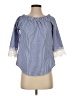 Roommates 100% Polyester Blue 3/4 Sleeve Blouse Size S - photo 1