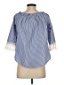 Roommates 100% Polyester Blue 3/4 Sleeve Blouse Size S - photo 2
