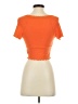 Shein Orange Short Sleeve T-Shirt Size 4 - photo 2