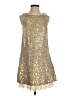Marc by Marc Jacobs Metallic Gold Cocktail Dress Size 2 - photo 1